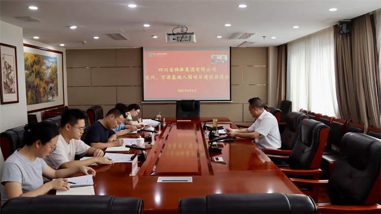 集團(tuán)公司召開達(dá)州、萬源基地入園項目建設(shè)推進(jìn)會